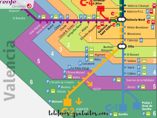 Cercanías Valencia telefono
