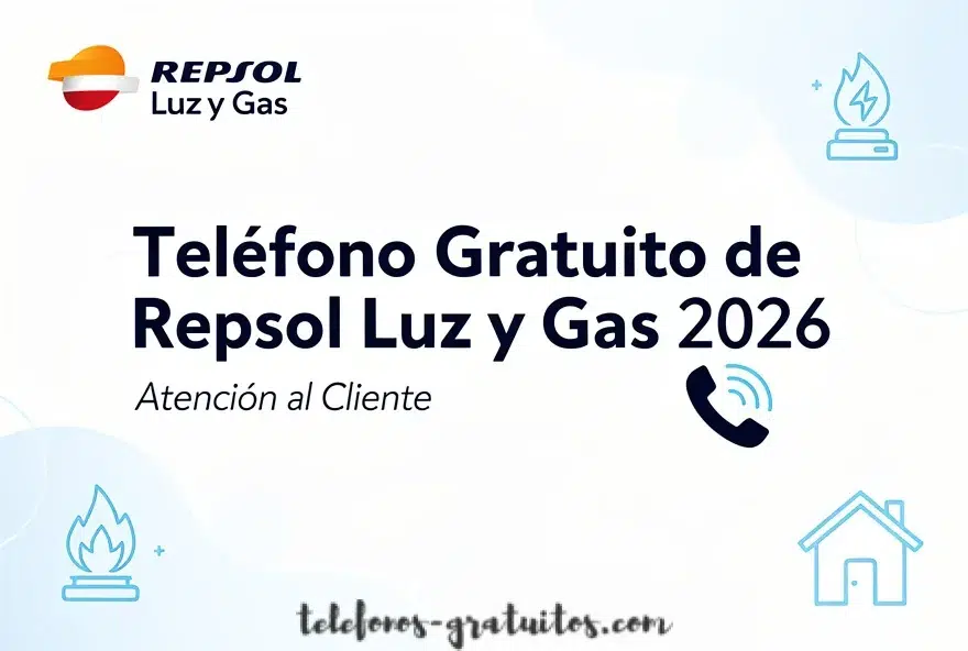 Teléfono Gratuito de Repsol Luz y Gas 2026 – Atención al Cliente