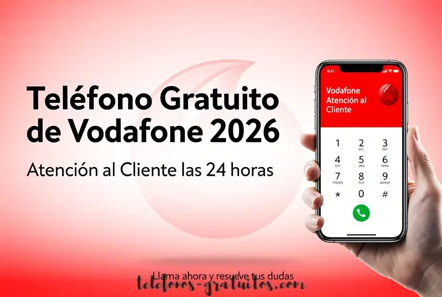 Teléfono Gratuito de Vodafone 2026 – Atención al Cliente